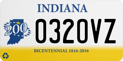 IN license plate 032OVZ