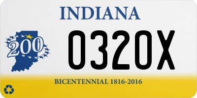 IN license plate 032OX