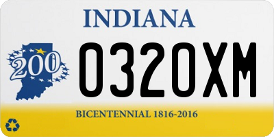 IN license plate 032OXM