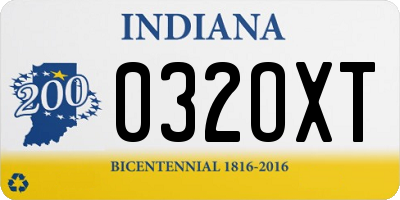 IN license plate 032OXT