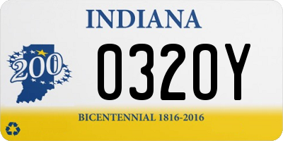 IN license plate 032OY