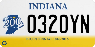 IN license plate 032OYN