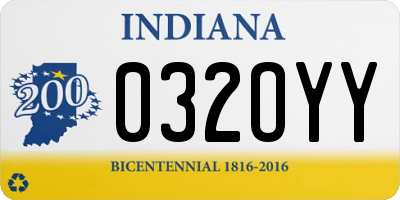 IN license plate 032OYY