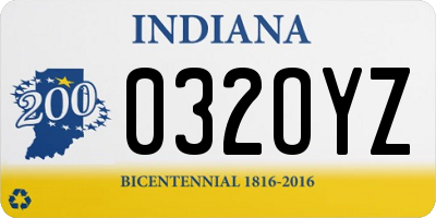 IN license plate 032OYZ