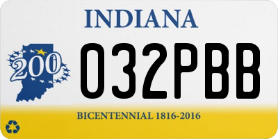 IN license plate 032PBB