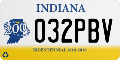IN license plate 032PBV