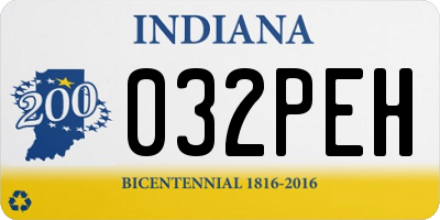 IN license plate 032PEH
