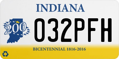 IN license plate 032PFH