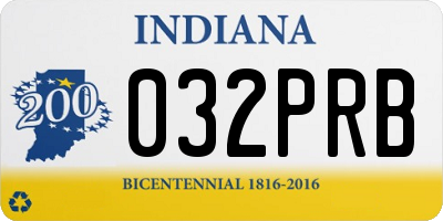 IN license plate 032PRB