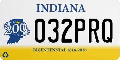 IN license plate 032PRQ
