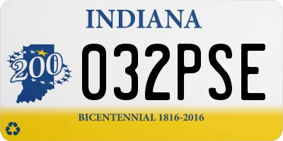 IN license plate 032PSE