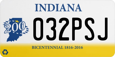 IN license plate 032PSJ