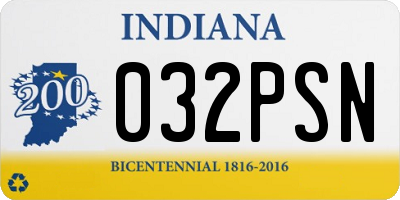 IN license plate 032PSN