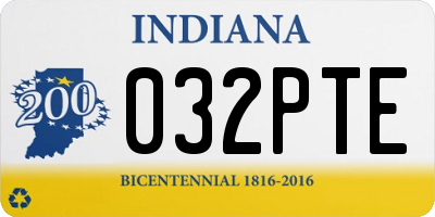 IN license plate 032PTE