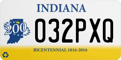 IN license plate 032PXQ