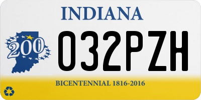 IN license plate 032PZH