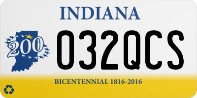 IN license plate 032QCS