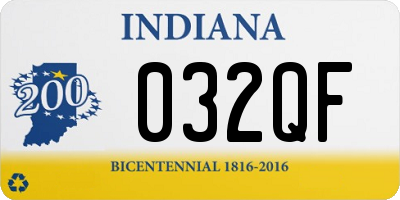 IN license plate 032QF