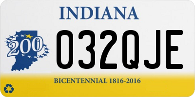 IN license plate 032QJE