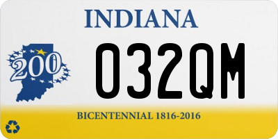 IN license plate 032QM