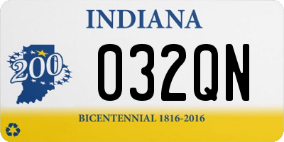 IN license plate 032QN