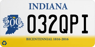 IN license plate 032QPI