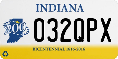 IN license plate 032QPX