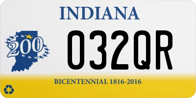 IN license plate 032QR