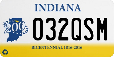 IN license plate 032QSM