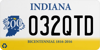IN license plate 032QTD
