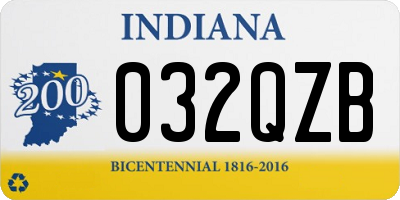 IN license plate 032QZB