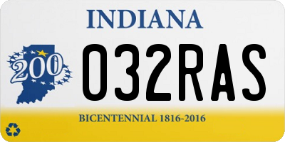 IN license plate 032RAS