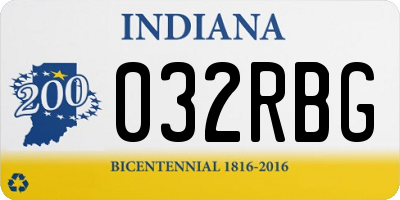 IN license plate 032RBG