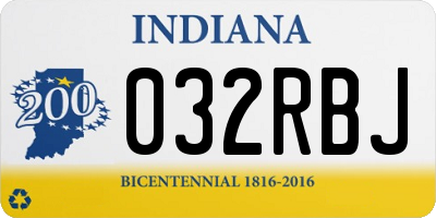 IN license plate 032RBJ