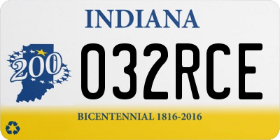 IN license plate 032RCE