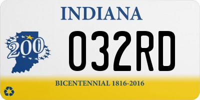 IN license plate 032RD