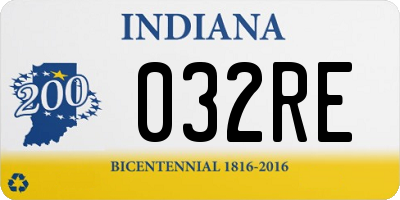 IN license plate 032RE