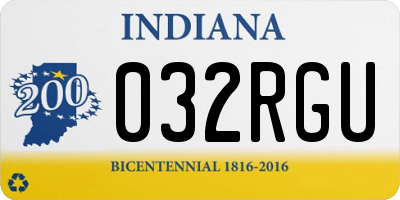 IN license plate 032RGU