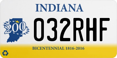 IN license plate 032RHF