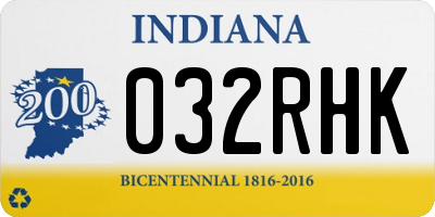 IN license plate 032RHK