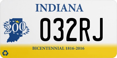 IN license plate 032RJ