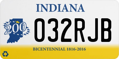 IN license plate 032RJB