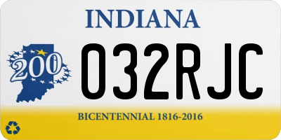 IN license plate 032RJC