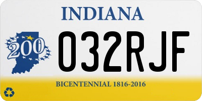 IN license plate 032RJF
