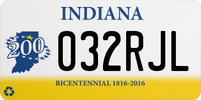 IN license plate 032RJL
