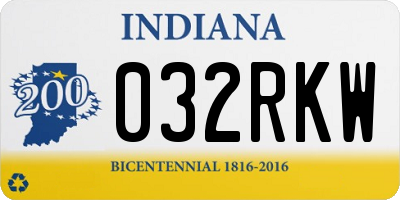 IN license plate 032RKW