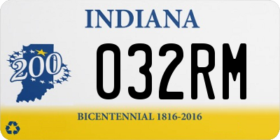 IN license plate 032RM