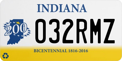 IN license plate 032RMZ