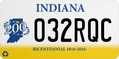 IN license plate 032RQC