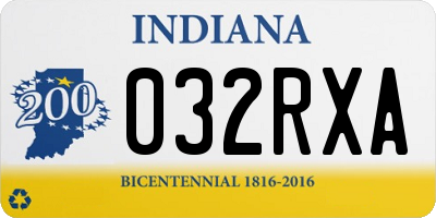 IN license plate 032RXA